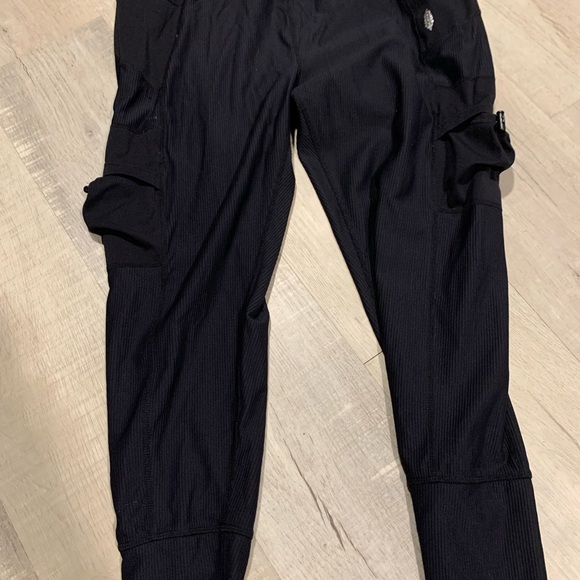FP Movement by Free People Black ribbed Take a Hike Joggers - Picture 2 of 9